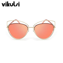 Load image into Gallery viewer, Oversize Mirror Pink Sunglasses