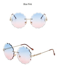 Load image into Gallery viewer, Rimless Flower Cutting Sunglasses