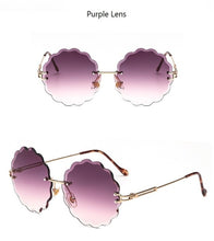 Load image into Gallery viewer, Rimless Flower Cutting Sunglasses