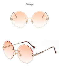 Load image into Gallery viewer, Rimless Flower Cutting Sunglasses