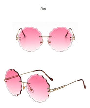 Load image into Gallery viewer, Rimless Flower Cutting Sunglasses