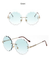 Load image into Gallery viewer, Rimless Flower Cutting Sunglasses